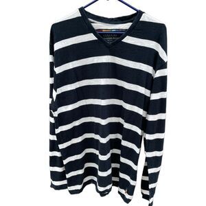Colours Alexander Julian men’s size XXL  black and white stripe pullover